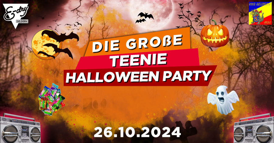Die Große Teenie Halloween Party | 11-16 Jahren | 26.10.